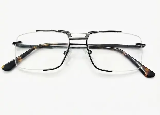 Half Rim Rectangle Metal Frame