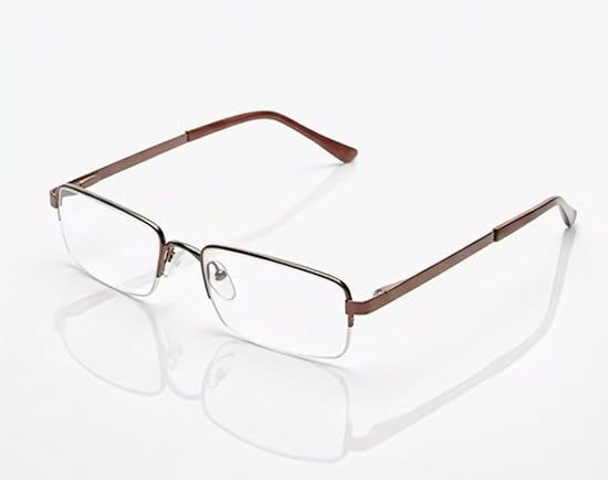 Half Rim Rectangle Metal Frame