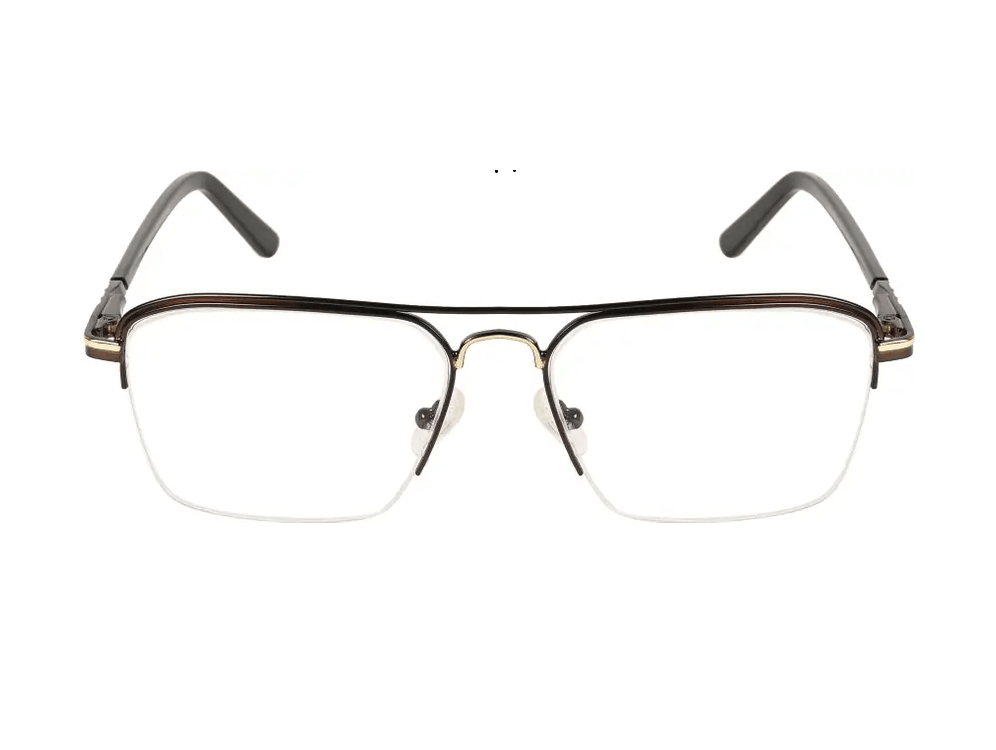 Half Rim Rectangle Metal Frame