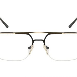 Half Rim Aviator Metal Frame