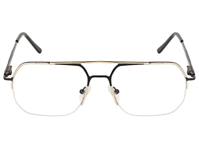 Half Rim Aviator Metal Frame