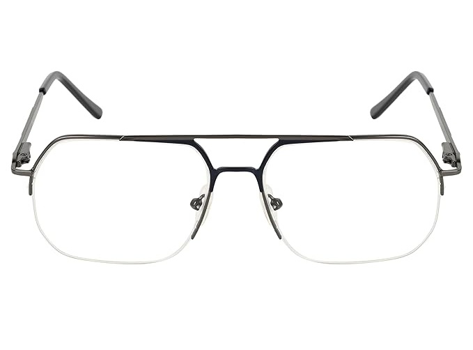 Half Rim Aviator Metal Frame