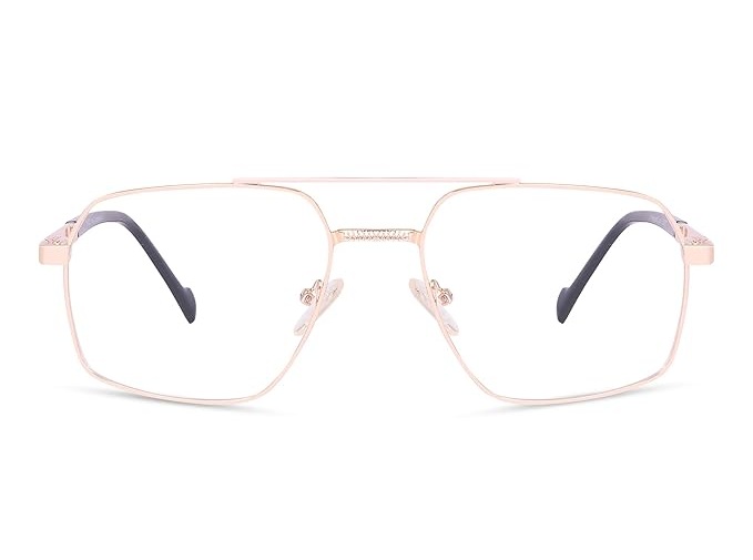Full Rim Geometric Metal Frame