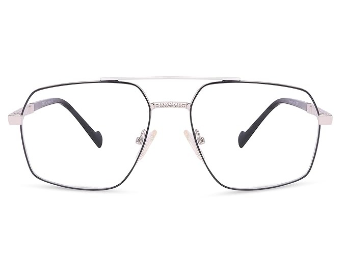 Full Rim Geometric Metal Frame
