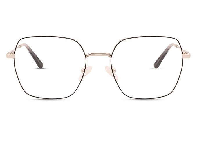 Full Rim Geometric Metal Frame