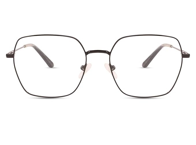 Full Rim Geometric Metal Frame