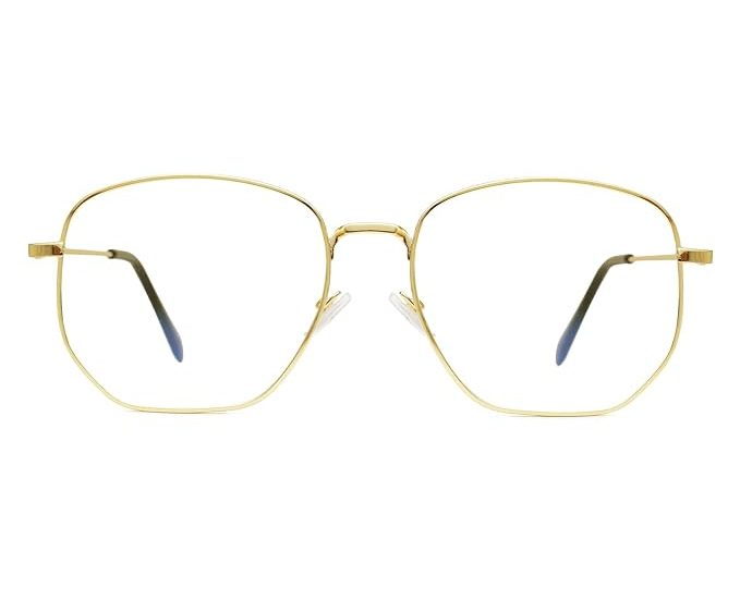 Full Rim Geometric Metal Oversize Frame