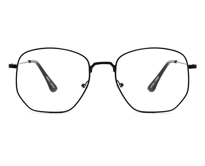 Full Rim Geometric Metal Oversize Frame