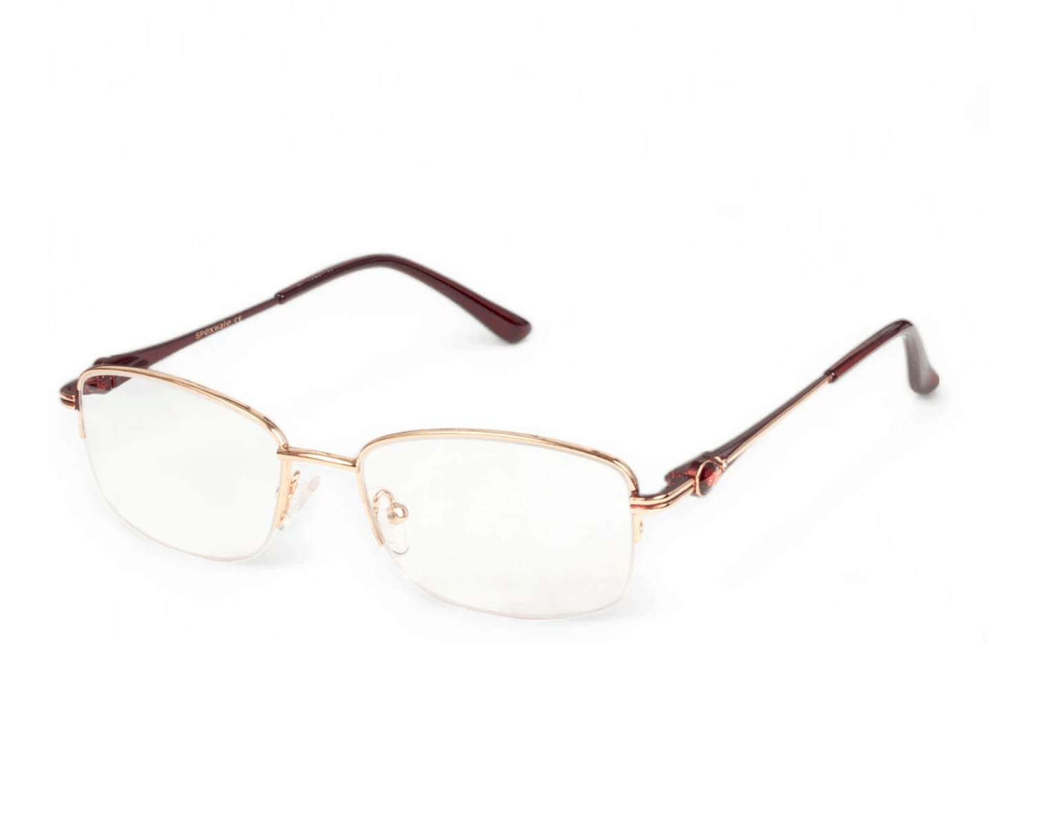 Half Rim Rectangle Metal Frame