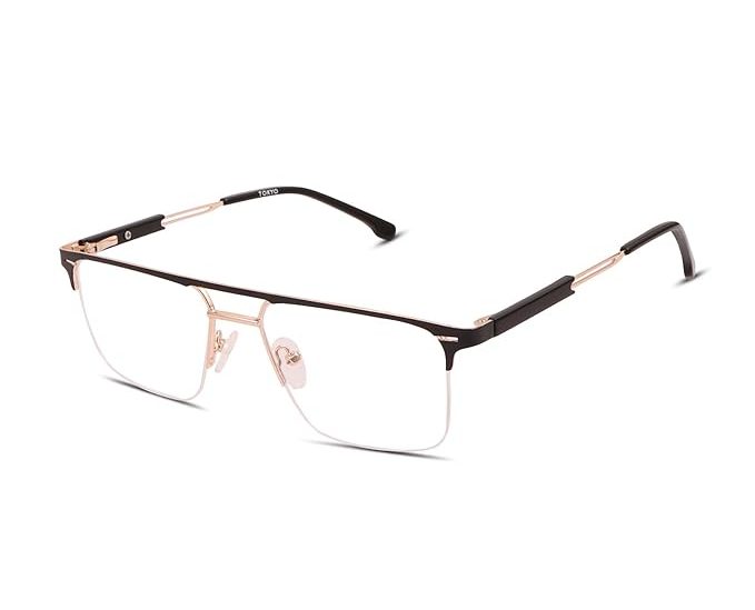 Half Rim Rectangle Metal Frame