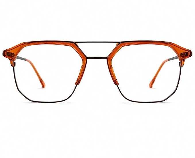 Half Rim Square Frame