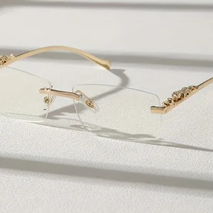 Rimless Rectangle Metal Frame