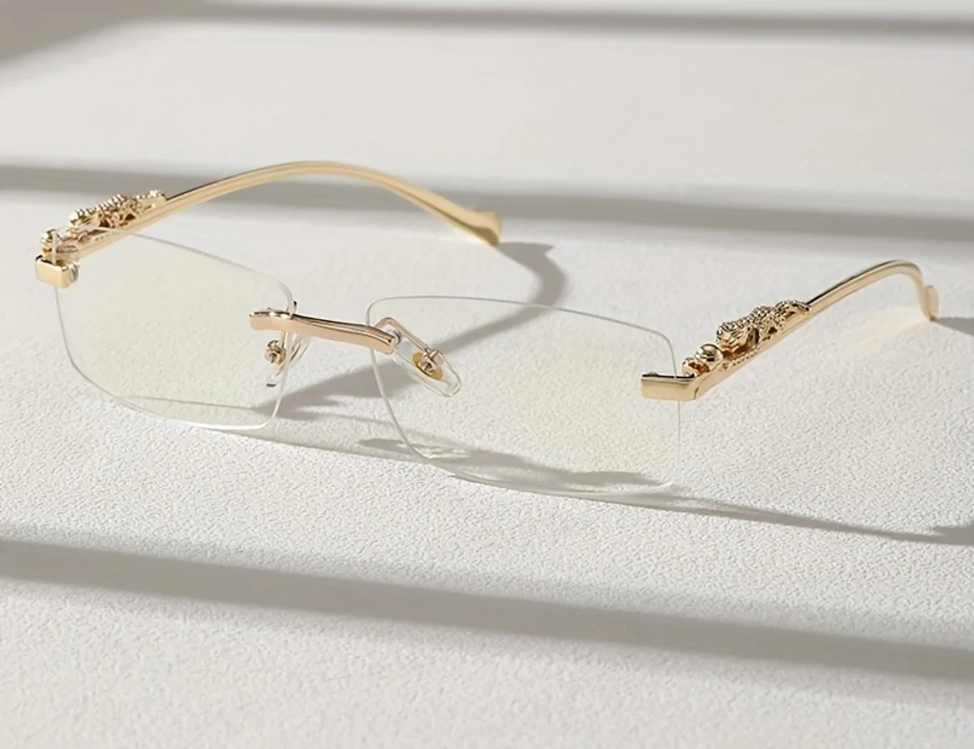 Rimless Rectangle Metal Frame